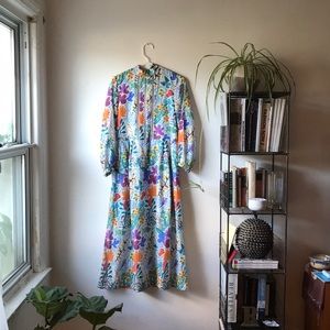&Other Stories Boho-Tropical Silk/Cotton MaxiDress